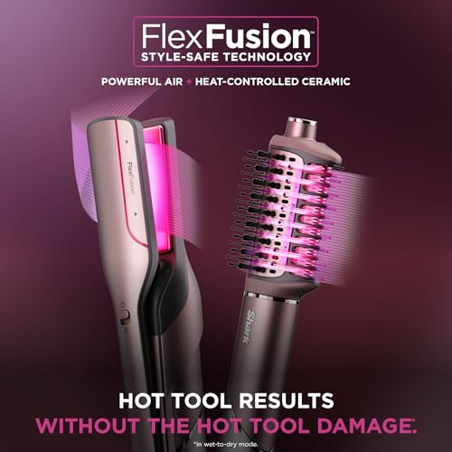 Shark FlexFusion HD641S Hair Straightener & Dryer with Fusion Brush