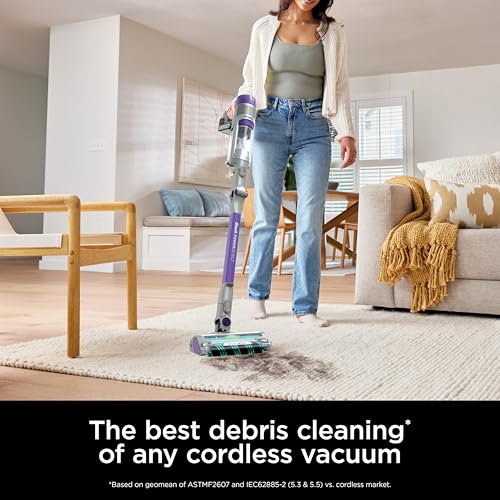 Shark IP1251 Cordless Vacuum with HEPA Filter - Pet Hair, Carpets & Hard Floors (Grey/Purple)